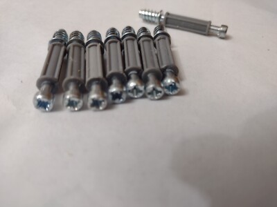 New GENUINE IKEA CAM-LOCK SCREWS DOWELS FASTENERS #114613 4 Pieces