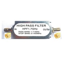 1.7GHz 50ohms RF High Pass Filter SMA Male to Female Connector Band Pass Filter