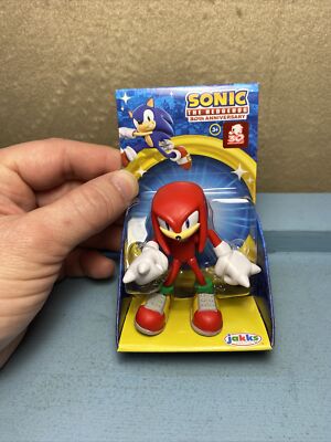 Sonic Hedgehog KNUCKLES 30th Anniversary *NEW* 2.5'' Figure Jakks Pacific 2021