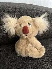 VTG Dakin Sitting Koala Bear Plush 1982 Approx 6 1/2” Tall Tan Fuzzy Ears Cute