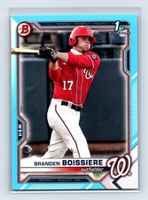 Branden Boissiere 2021 Bowman Draft #BD-156 Sky Blue #/499