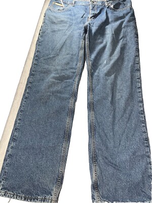 CE Schmidt  Lined Jeans Mens 16x34 Blue Relaxed Fit Work Wear