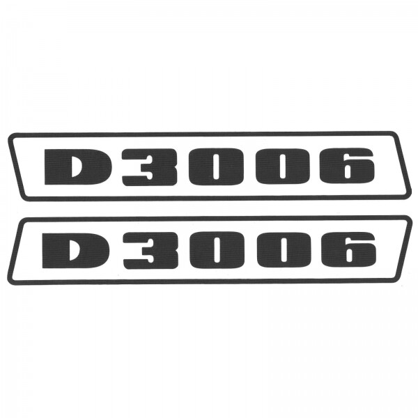Deutz D3006 Schwarz Bis 1974 Schlepper Traktor Aufkleber Klebefolie Groß-image