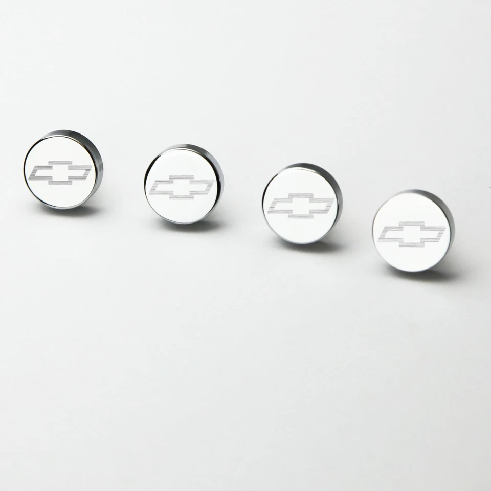 Grabado láser 4 piezas pajarita coche matrícula marco pernos sujetador tornillos tapa cubierta Foto 4 de 4