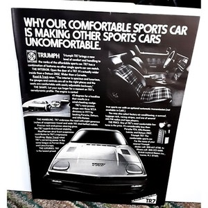 1978 Triumph TR7 Sports Car Original Print Ad vintage