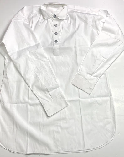 CIVIL WAR US UNION CSA CONFEDERATE FOUR BUTTON WHITE COTTON SHIRT-2XLARGE