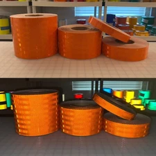 Orange Reflective Tape 3M 3930 (1", 2", 4", 6") HIP Air Backed Micro Prismatic