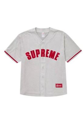 Supreme Ultrasuede Mesh Baseball Jersey Set Grey L | eBay Supreme Ultrasuede Mesh Baseball Jersey Set Grey L | eBay