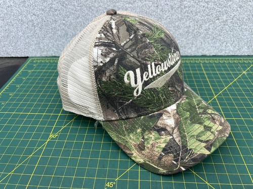 Yellowstone National Park Embroidered SnapBack Camo Cap Hat - by The Game - NEW! - Picture 2 of 11