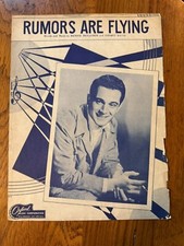 Rumors Are Flying Piano Sheet Music 1946 By Bennie Benjamin & George Weiss