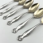 Canterbury by Towle Sterling Silver Demitasse Spoons Gold Washed 3 7/8" (s/o 6)