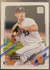 2021 Topps Employee Edition Beau Burrows RC Rare Parallel #123 Tigers