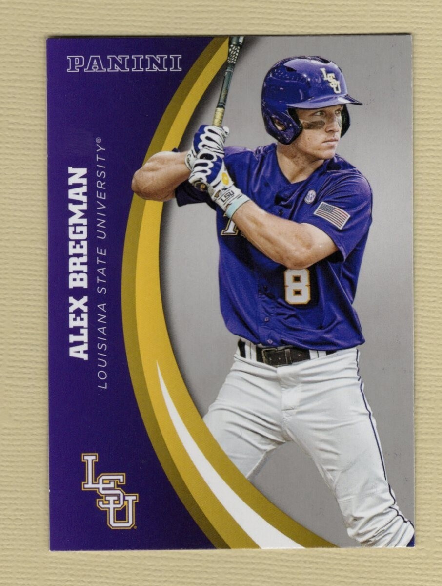2015 Panini LSU Collegiate Alex Bregman Silver Parallel