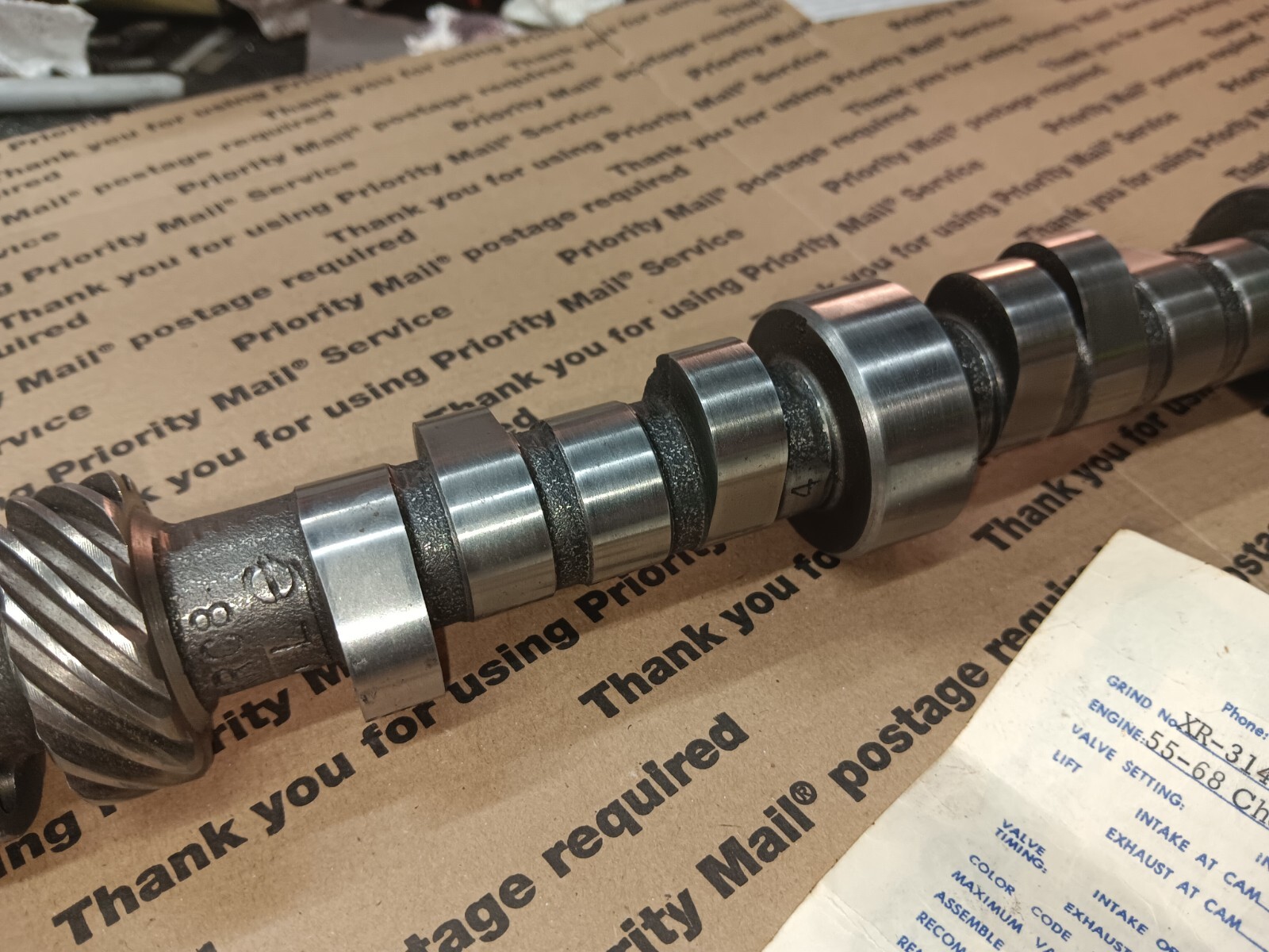 Vintage Crane Solid Roller Cam Gold Roller Rockers Lifters Chevy SBC