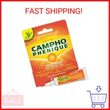Campho Phenique Cold Sore and Fever Blister Treatment for Lips, Maximum Strength