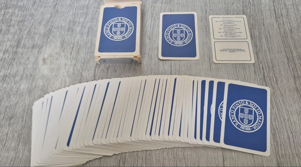 Jeu cartes Banco Pinto & Sotto Mayor Portugal 52 cartes + 2 jokers vintage - Photo 3/4