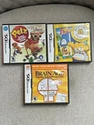 LOT OF 3 NINTENDO DS GAMES BUILD A BEAR WORKSHOP PETZ DOGZ TALENT SHOWE COMPLETE