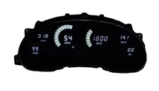 Ford Mustang Digital Dash Panel for 1994-2004 Gauges by Intellitronix White LEDs