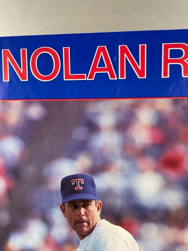 Nolan Ryan Starline Poster 1989 Texas Rangers MLB Vintage 34" x 22" - Picture 7 of 12