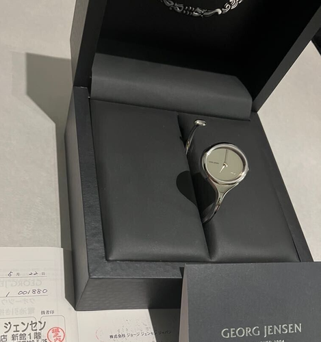 Georg Jensen Ladies' Watch # 328 - VIVIANNA OVAL Size M Excellent with box Rare! - Picture 6 of 7
