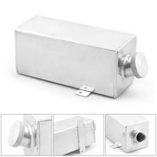 Universal 1.75 Litre Polished Alloy Water Tank fit Washer Bottle/Water Injection