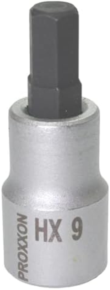 PROXXON 2223463 - Vaso 1/2"+punta allen hex 9 55mm