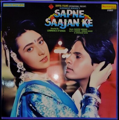 Sapne Saajan Ke, Nadeem Shravan, Sameer, Vinyl Record ,Lp