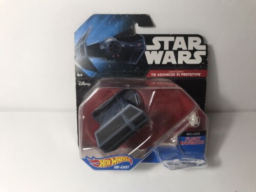 Hot Wheels Star Wars Darth Vaders Tie Advanced X1 Prototipo Mattel Nuevo en Paquete 2014 - Imagen 1 de 7
