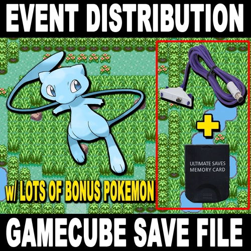Pokemon Faraway Island Mew Event Save Gamecube Memory Card (No Game)