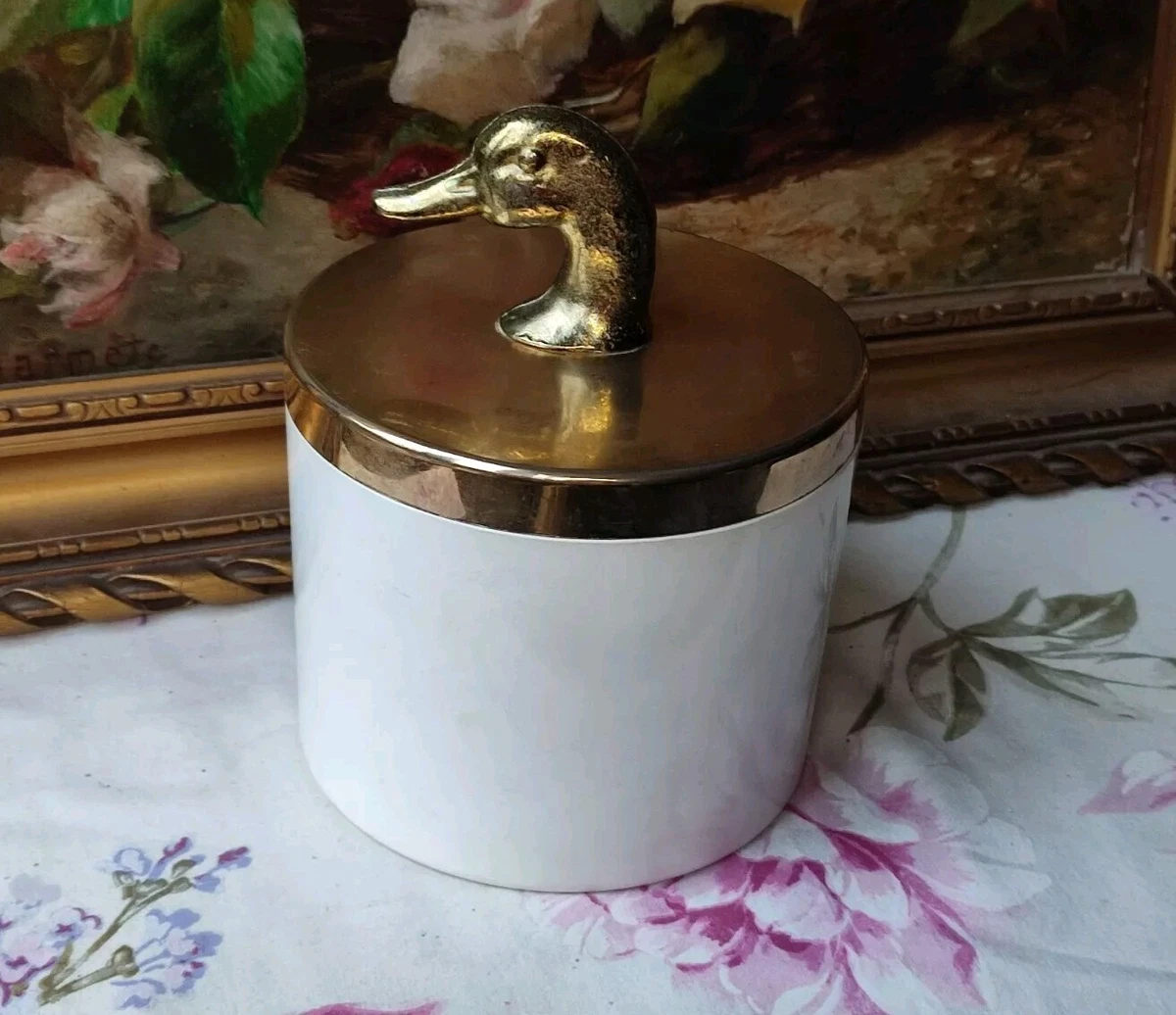 Plateau Vintage Années 70 – Plastique Fumée Marron – Vide-poche – France