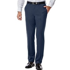 Haggar Men's 4 Way Stretch Slim Fit Suit Separate Pants - Blue - 30x30 - NWT