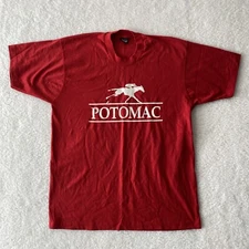 Vintage Screen Stars Best Red Potomac Horse Racing T Shirt Single Stitch XL