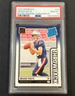 2024 Donruss Drake Maye Rated Rookie Throwback PSA 10 #49 GEM MINT Patriots