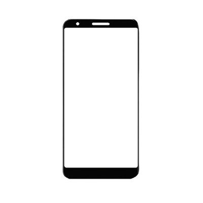 Front Top Glass Outer Screen Glass Lens Fits For Google Pixel 3a - Black