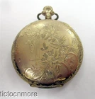 ANTIQUE ELGIN GRADE 301 MODEL 2 7j 12s HUNTER POCKET WATCH 1905 FLORAL TRELLIS
