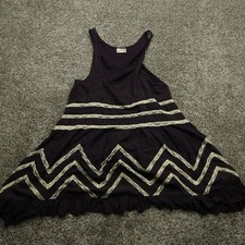 Intimately Free People Dress Women's Small Purple Polka Dot Lace Ruffle Sleevele