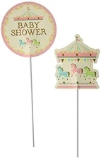 Creative Converting 329361 Carousel Centerpiece Stick Party Supplies Multicolor