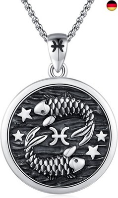 REDSUN Konstellation Kette,Sternzeichen Halskette 925 Sterling Silber