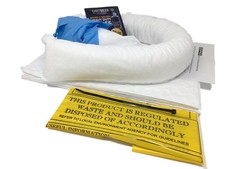 10 Litre Oil and Fuel Spill Kit in a Clip Top Case (Refill Kit)
