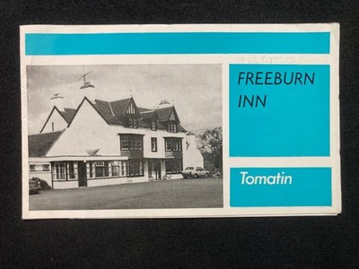 Freeburn Inn, Tomatin Strathdearn Scottish Highlands Vintage Promo Leaflet C58