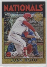 2021 Topps Silver Pack Series 2 1986 Chrome Baseball Gold 50/50 Juan Soto 4t6