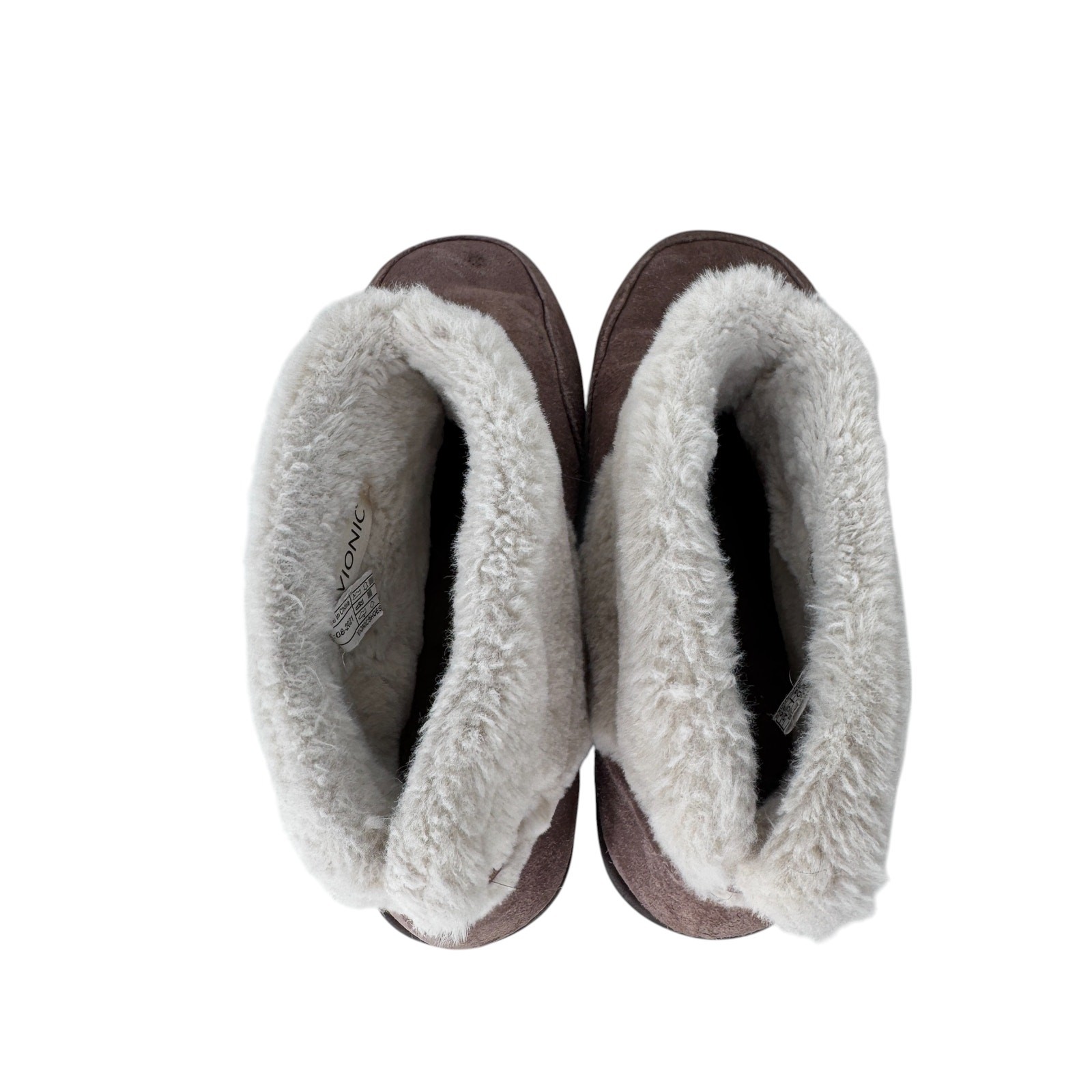 SAOLA Stivali pantofole di supporto Vionic Divine Maizie donna US 8 suola gomma marrone