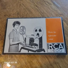 VINTAGE RCA MODEL 1600, 16mm FILM PROJECTOR INSTRUCTION MANUAL