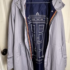 Her Universe Doctor Who Trench Coat Adult 2XL...