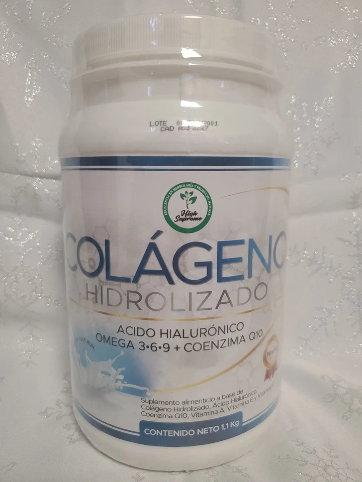 Colageno Hidrolizado en Polvo Powder 1Kilo { Sabor Natural }  High Supreme - Image 2 of 4