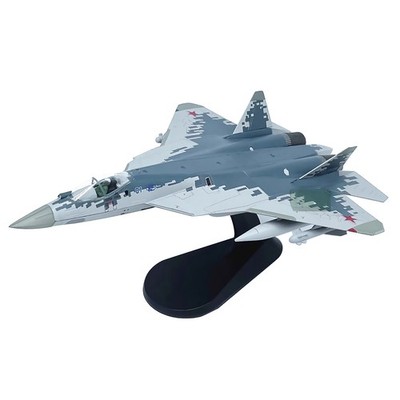 Alloy 1/72 Scale Russian Air Force Sukhoi Su-57 Fighter Model Toy Gift w/ Stand