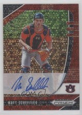 2020 Panini Prizm Draft Picks Red Donut Circle 93/99 Matt Scheffler Auto w5b