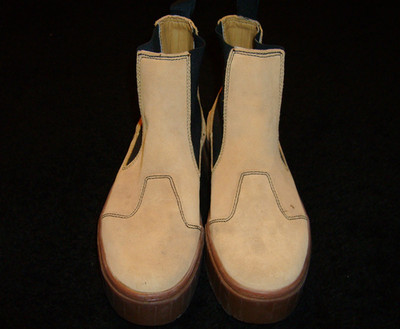 Puma Womens 8 Mayze Suede Brown Taffy Tan Chelsea Platform Shoes Boots