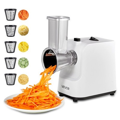 VEVOR Electric Cheese Grater Salad Maker 200W Salad Shooter Vegetable Slicer