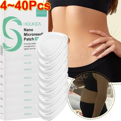 HOUKEA 4-40 pcs Nano Microneedle Patch, Slimming Patch for Women & Men, Skin Care UK